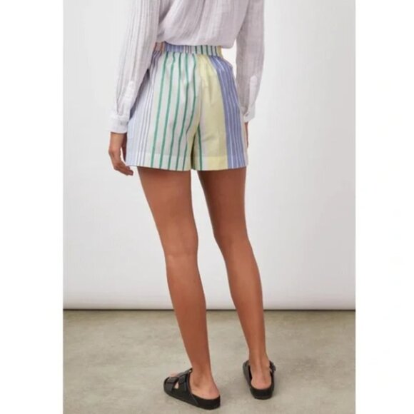 Rails White Colorful Portofino Striped Organic Cotton Blend Boxer Shorts XXS NWT - Picture 3 of 16